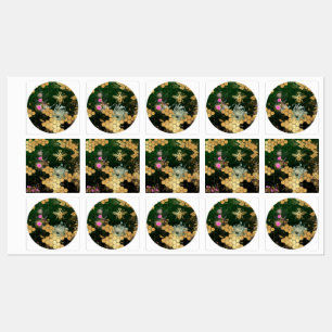 Etiquetas Moda francesa, victoriana, abeja, floral, Relieve 