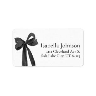 Etiquetas modernas de dirección de retorno de Coqu