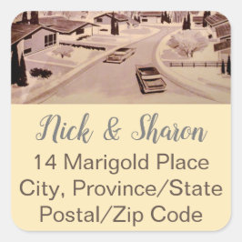 Etiquetas modernas de dirección de Sello para sobr