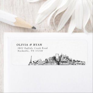 Etiquetas modernas de direcciones de retorno de Na