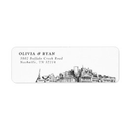 Etiquetas modernas de direcciones de retorno de Na