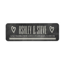 ETIQUETAS MODERNAS DE DIRECCIONES DEL BODA CHALKBO