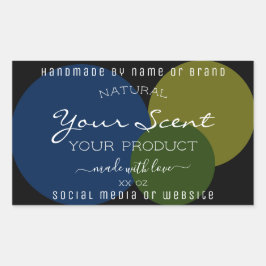 Etiquetas modernas de embalaje de productos verde 