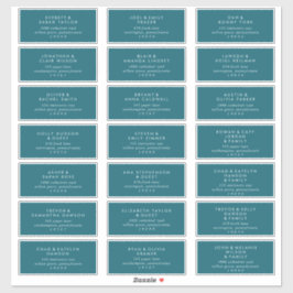 Etiquetas modernas de la dirección de invitado del