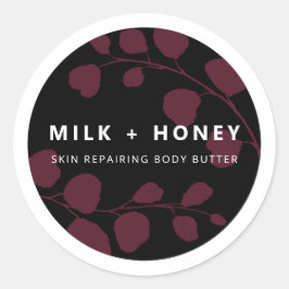 Etiquetas modernas de productos de color negro y p