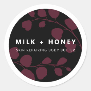 Etiquetas modernas de productos de color negro y p