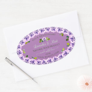 Etiquetas modernas de productos morados ligeros Ro