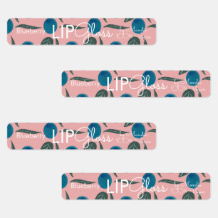 Etiquetas Moderno Lip Gloss Blueberry Branding Packaging Pin