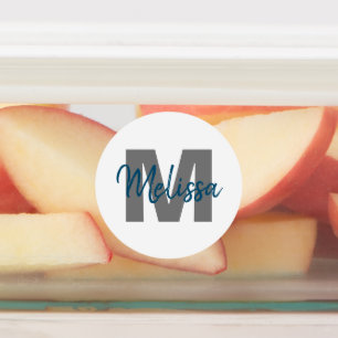 Etiquetas Monograma personalizado