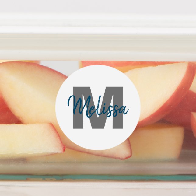 Etiquetas Monograma personalizado (Fijada)