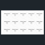 Etiquetas monograma simple personalizado añada su nombre bod<br><div class="desc">diseño</div>