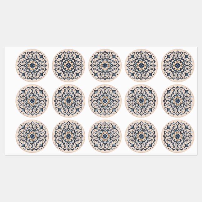 Etiquetas mosaico andalucia (Hoja)