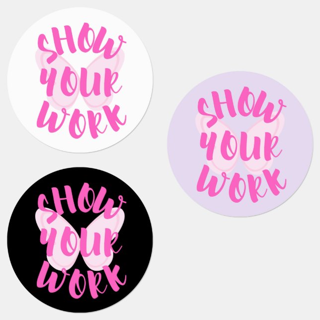 Etiquetas Mostrar su trabajo (Grupo)