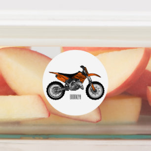 Etiquetas Motocicleta sucia fuera de carretera / motocross p