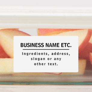 Etiquetas Multipropósito blanco y negro impermeable