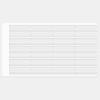 Etiquetas Musik Notenlinien, minimalistische