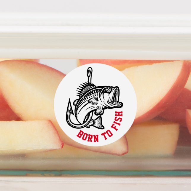 Etiquetas Nacido Para Pescado (Fijada)