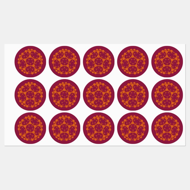 Etiquetas Nanociencia Fullerene (Hoja)