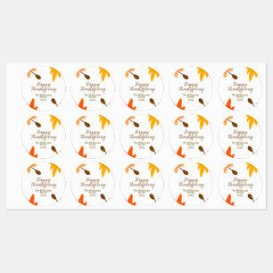 Etiquetas Naranja amarillo caída feliz acción de gracias agr