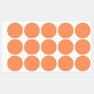 Etiquetas Naranja atómico (color sólido)  