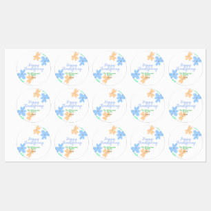 Etiquetas Naranja azul color de agua verde inviernoGracias