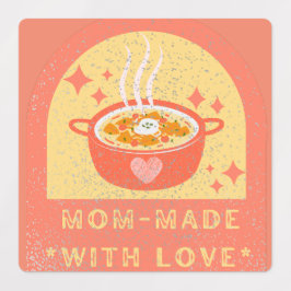 Etiquetas Naranja Vintage hecha por amor