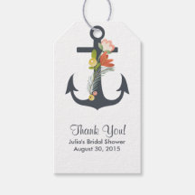 Etiquetas Nautical Anchor Bridal Shower Favor