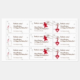 Etiquetas Navidades Cookie Swap Fiesta Gracias