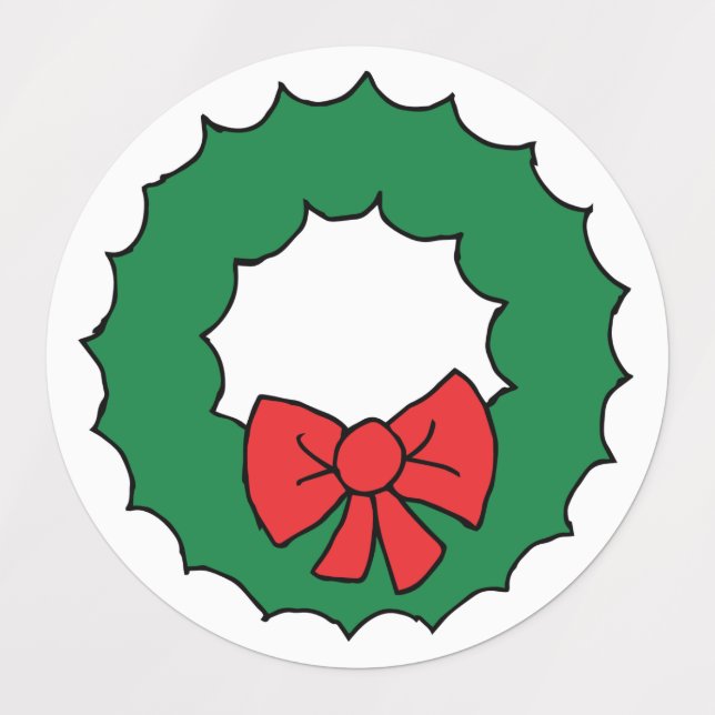 Etiquetas Navidades Navidades de dibujo de arrecifes Garland (Diseño 1)