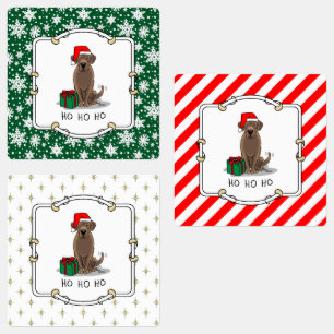 Etiquetas Navidades Santa Chocolate Labrador Recupera curios