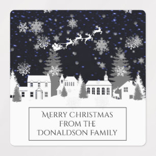 Etiquetas Navidades Village Baking Labels