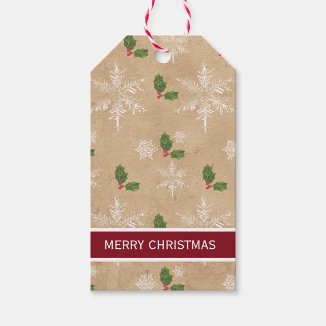 Etiquetas navideñas de Merry (Anverso)