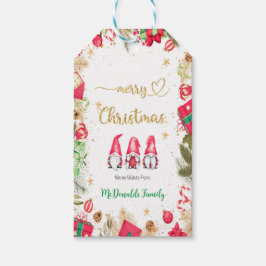 Etiquetas navideñas de Merry