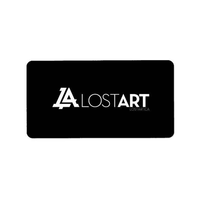 Etiquetas negras de LA (Frente)