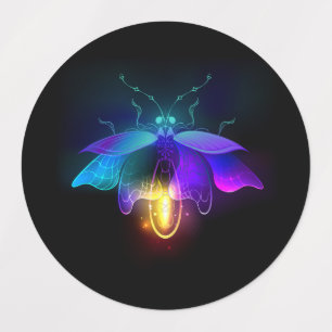 Etiquetas Neon Firefly en negro