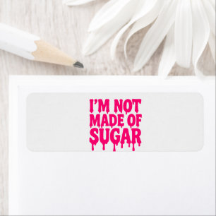 Etiquetas Neon Pink Drip Return Address - Personal