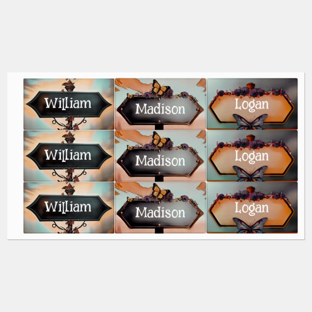 Etiquetas Niños (Hoja)