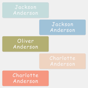 Etiquetas Niños impermeables coloridos personalizados