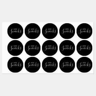 Etiquetas Niños refrigerios Pantry Labs