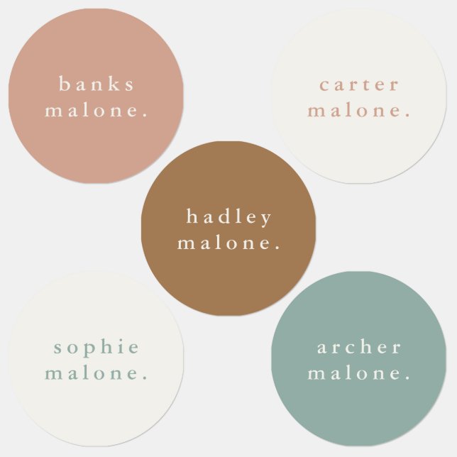 Etiquetas Niños simples Nombre Ropa impermeable (Grupo)