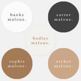 Etiquetas Niños simples Nombre Ropa impermeable