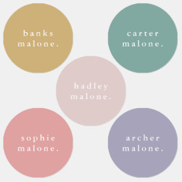 Etiquetas Niños simples Nombre Ropa impermeable