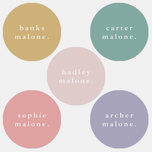 Etiquetas Niños simples Nombre Ropa impermeable (Grupo)