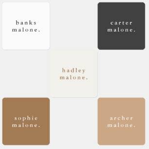 Etiquetas Niños simples Nombre Ropa impermeable