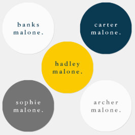 Etiquetas Niños simples Nombre Ropa impermeable