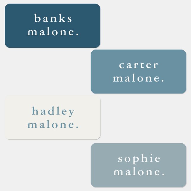 Etiquetas Niños simples Nombre Ropa impermeable (Grupo)