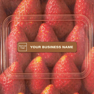 Etiquetas Nombre comercial y logotipo en Adhesivo delgado ma