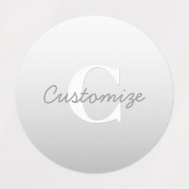 Etiquetas Nombre cursivo u otro texto con monograma | Gradie