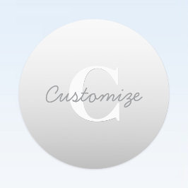 Etiquetas Nombre cursivo u otro texto con monograma | Gradie