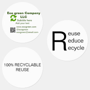 Etiquetas Nombre de la empresa ecológica deducción de correo